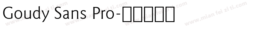 Goudy Sans Pro字体转换